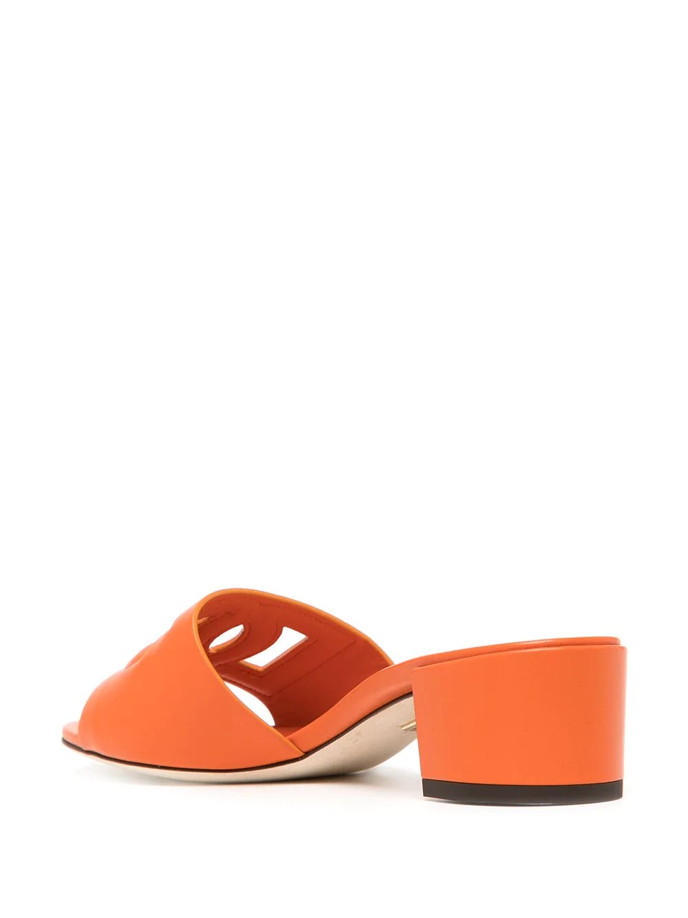 logo-patch open-toe sandals - 3