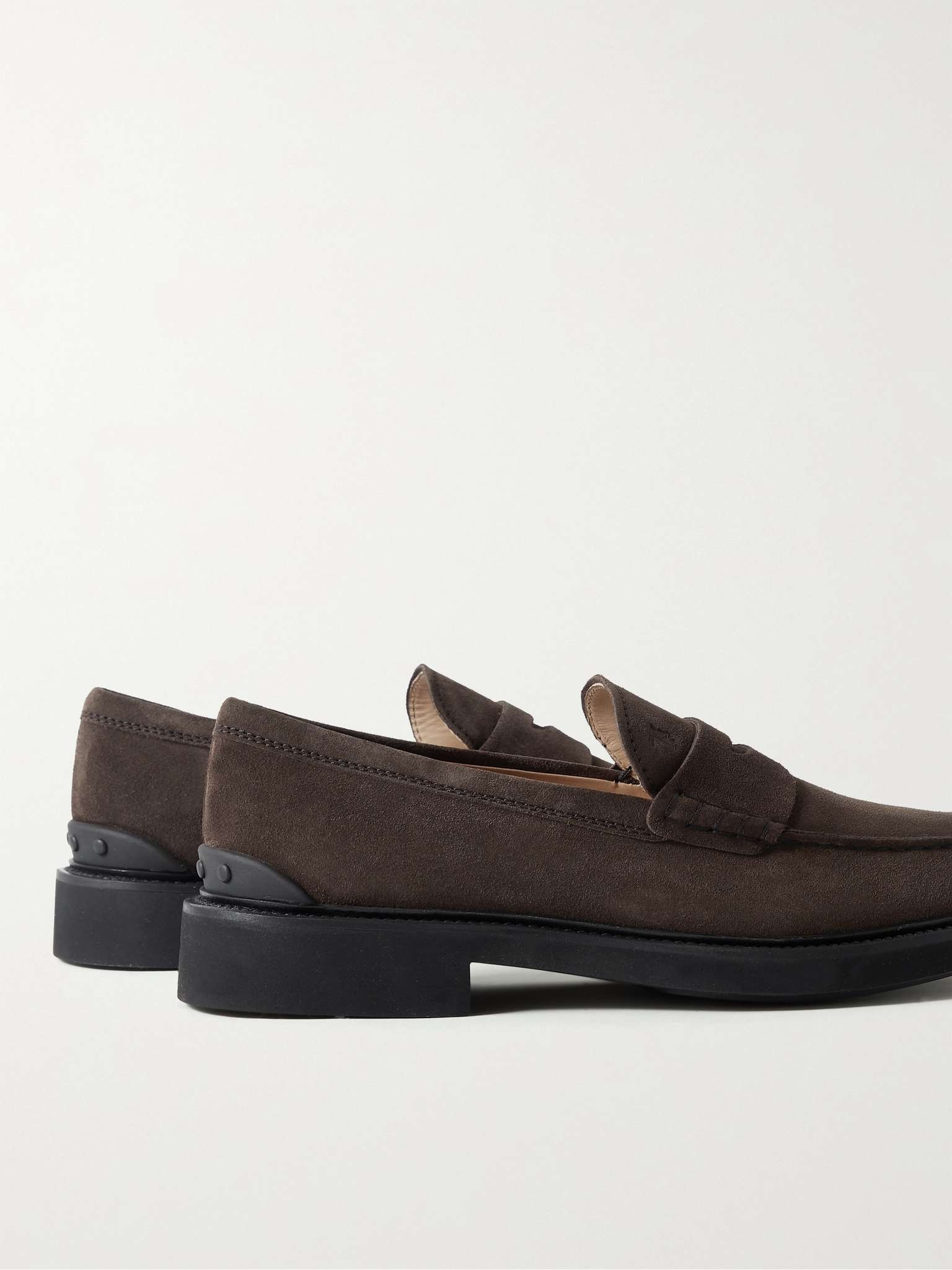 Suede Penny Loafers - 5