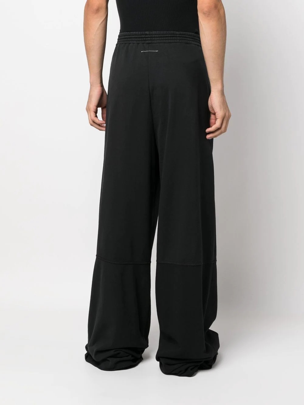 cotton wide-leg trousers - 5