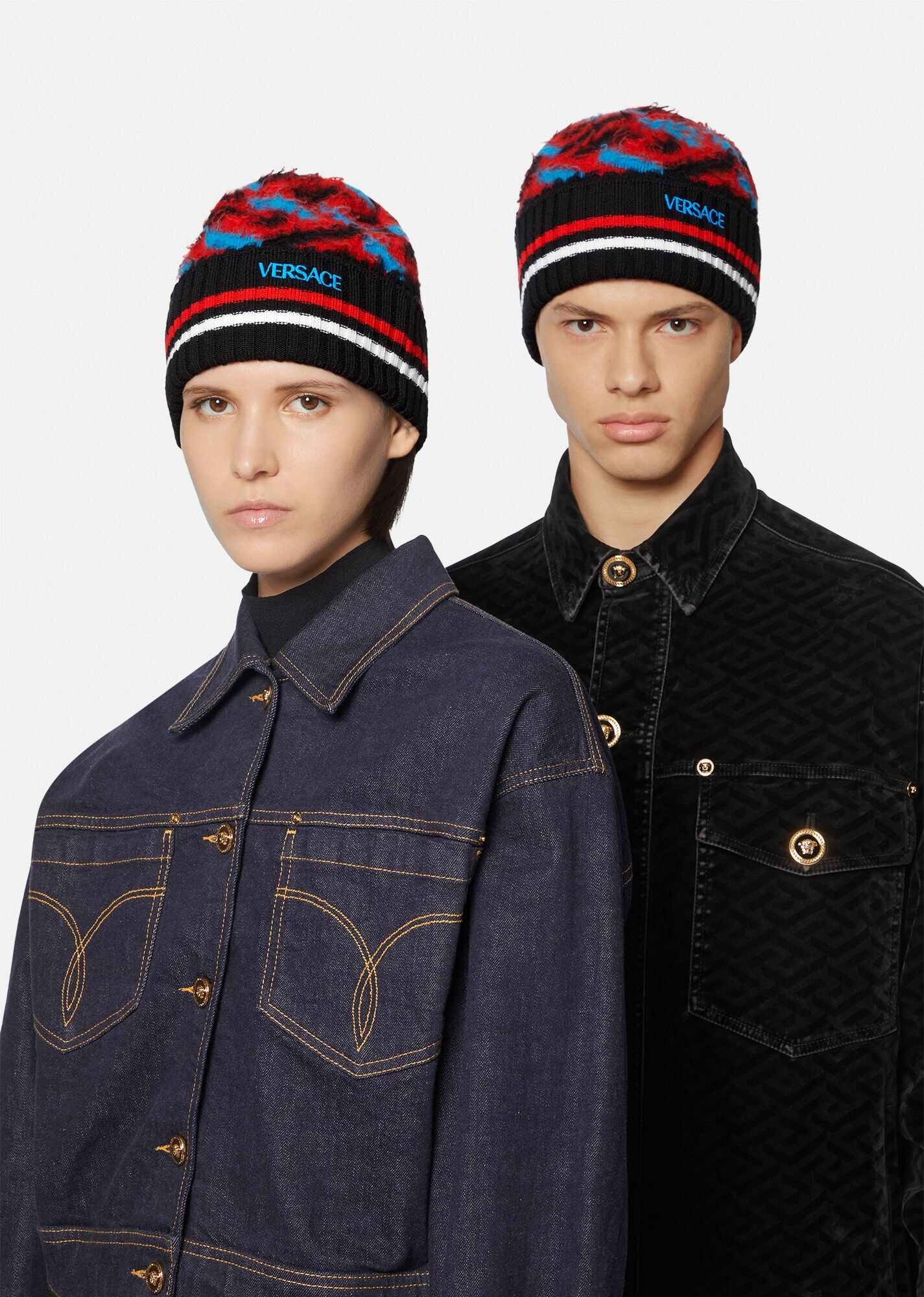 Greca Signature Brushed Wool Beanie - 2