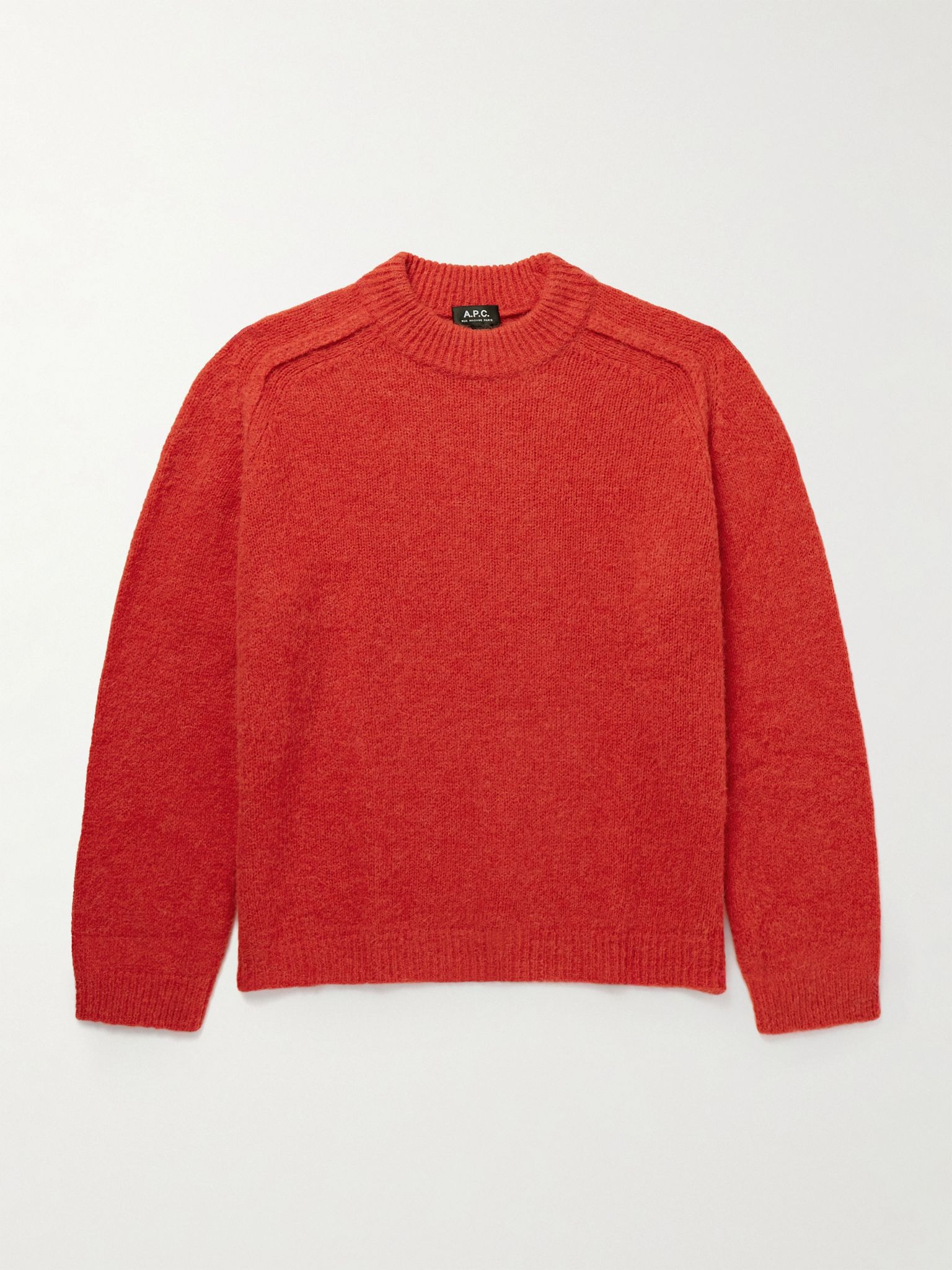 Tyler Alpaca-Blend Mock-Neck Sweater Red - 1