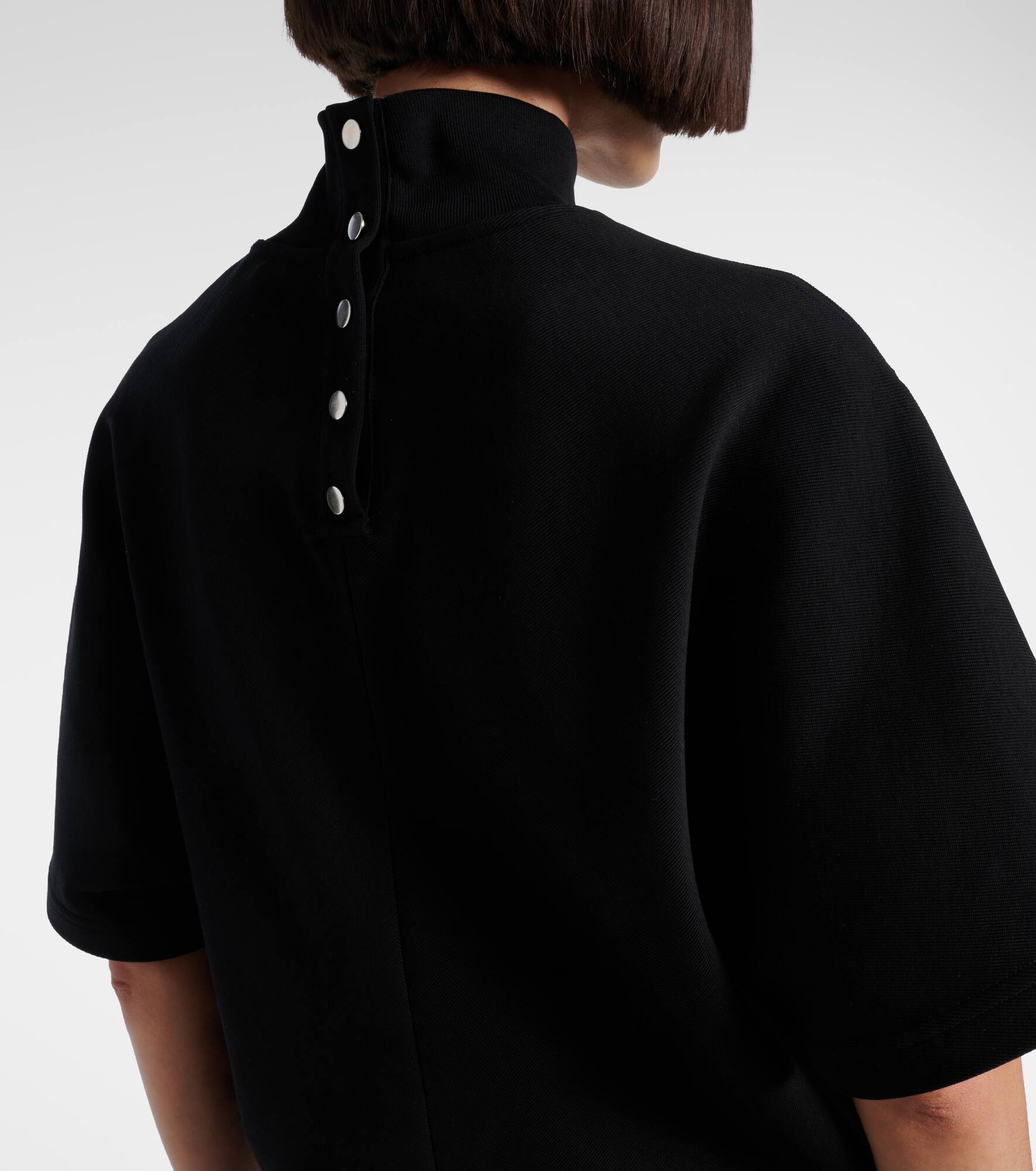 High-neck cotton jersey T-shirt - 5