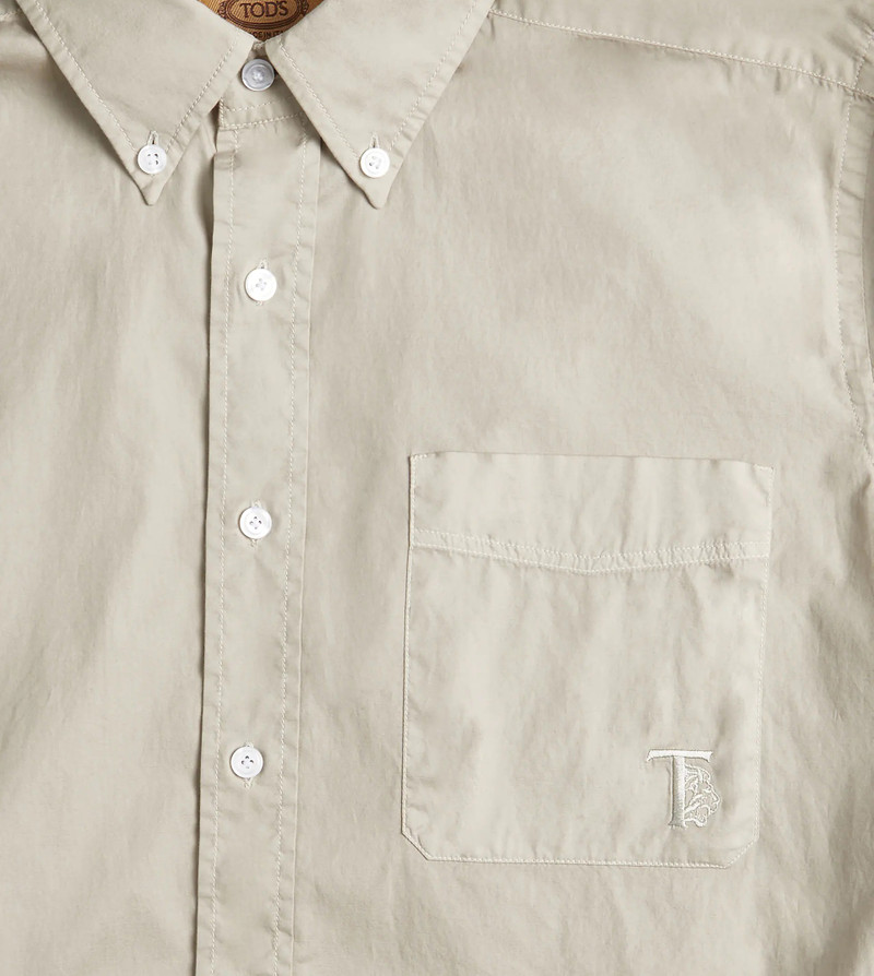 BUTTON DOWN COLLAR SHIRT - BEIGE 6