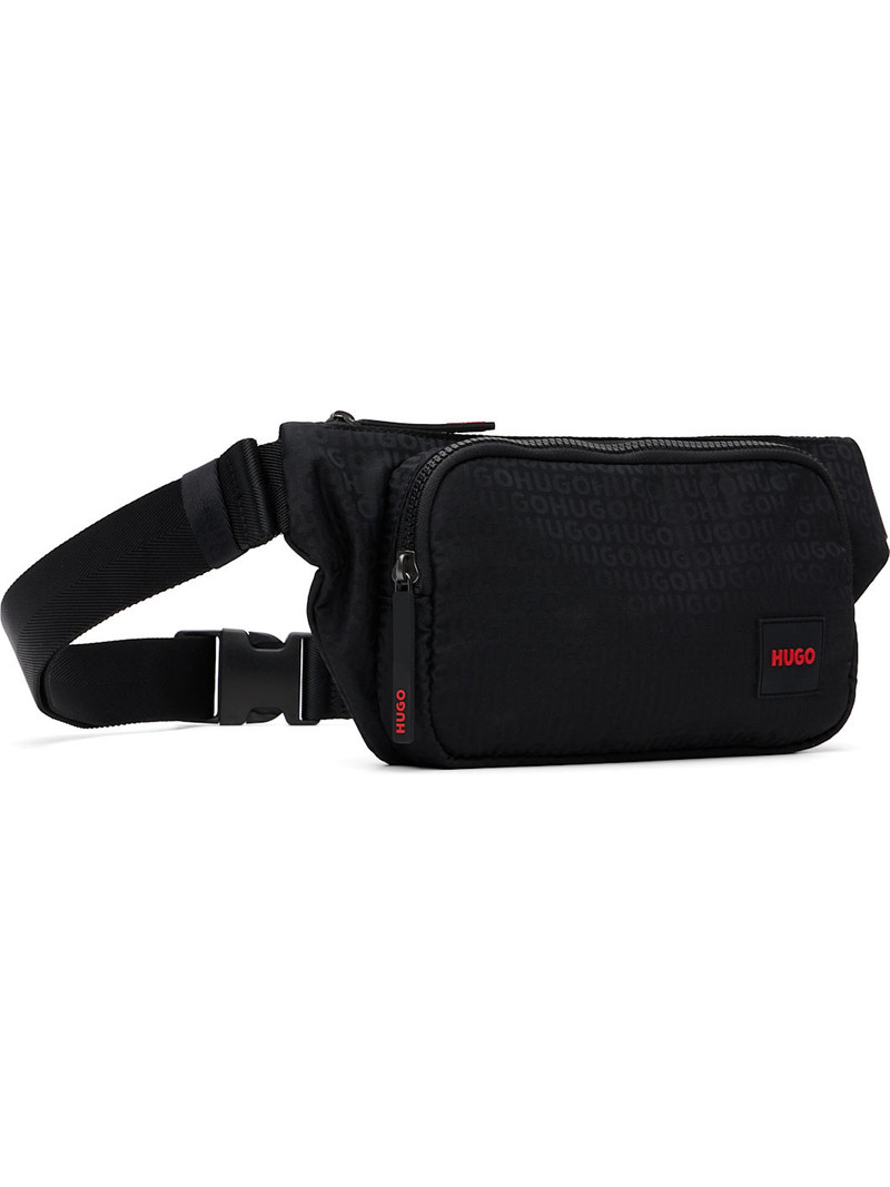 HUGO Black Logo Belt Bag outlook