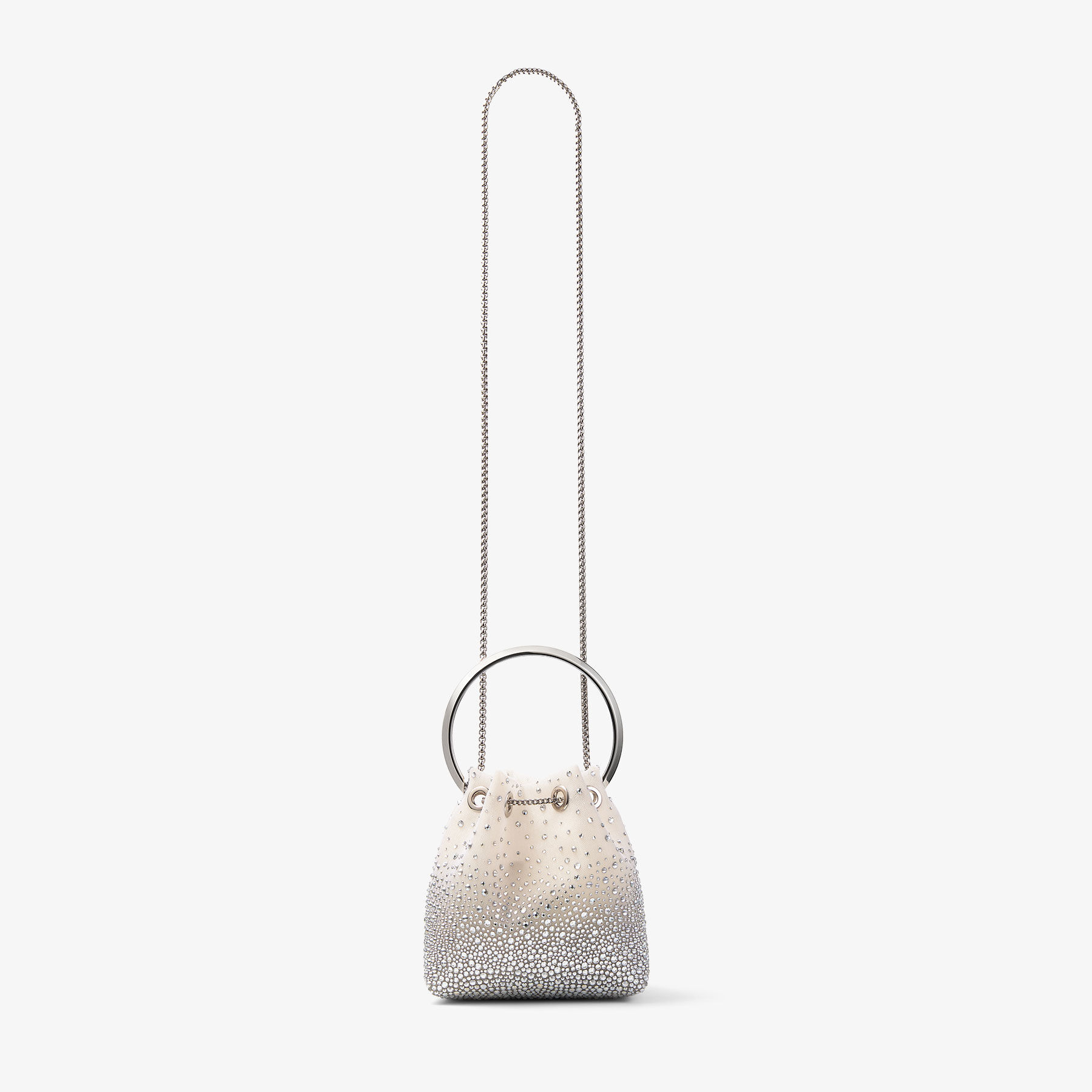Bon Bon
White Crystal Mesh Handbag - 5