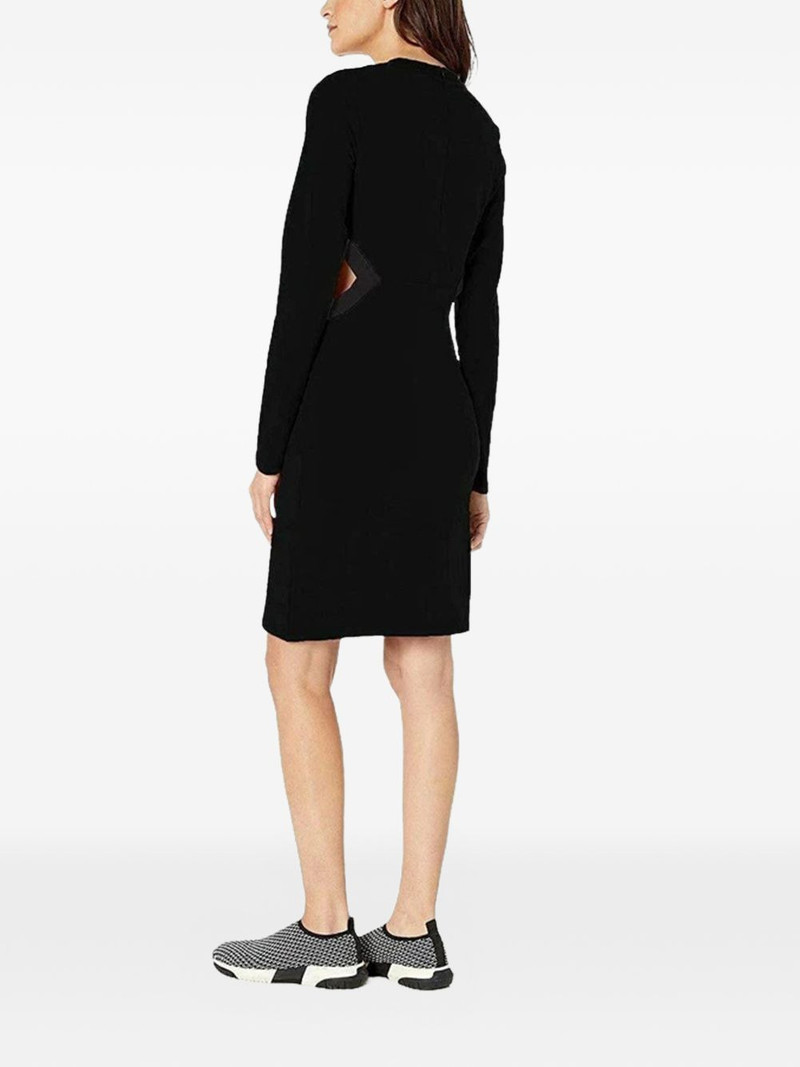 logo-print long-sleeve midi dress 3