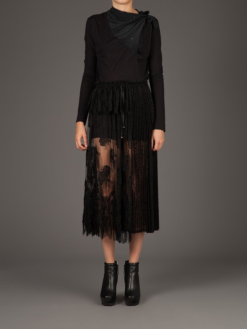 SHARON WAUCHOB flap neck sweater outlook