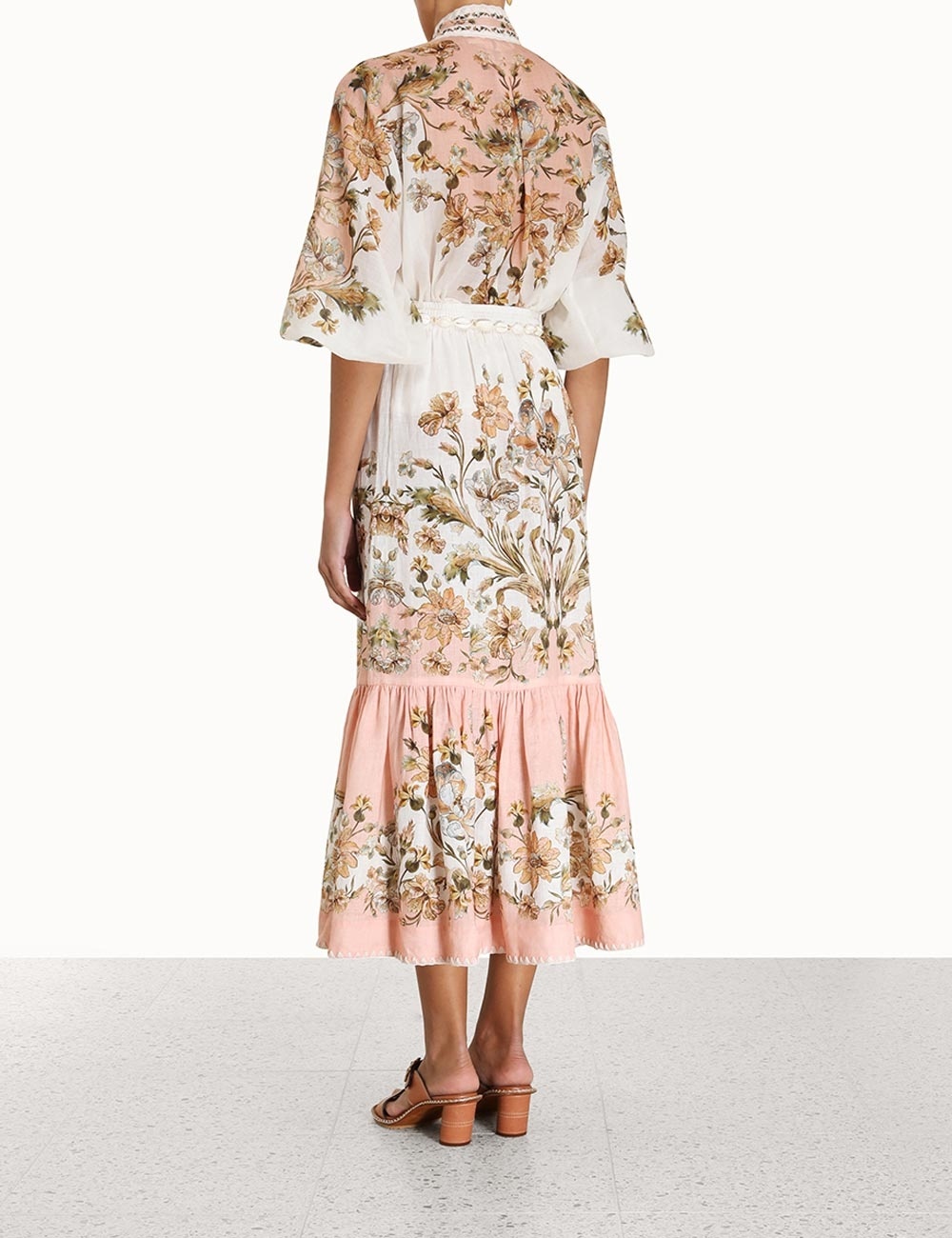 CHINTZ TIERED MIDI SKIRT - 4
