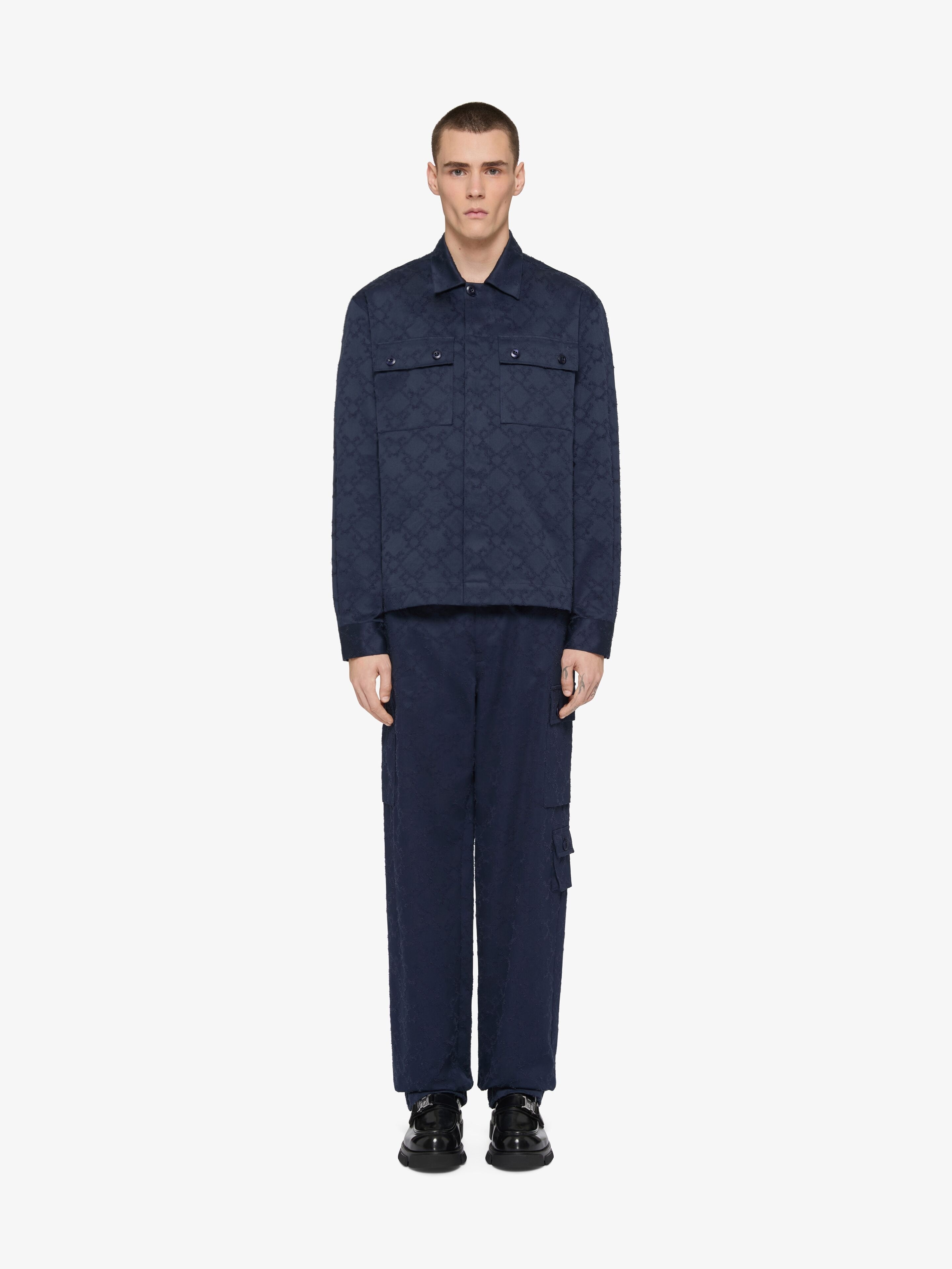 CARGO PANTS IN MONOGRAM 72 COTTON - 2