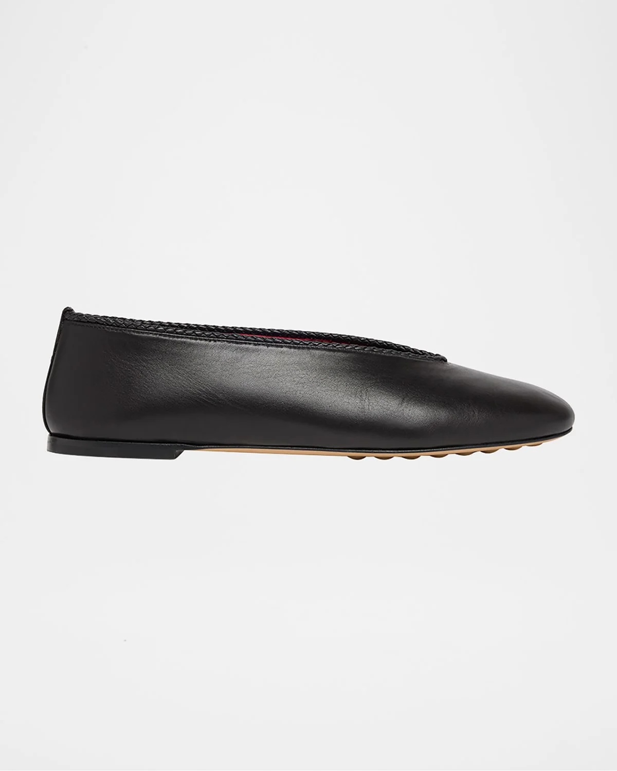 Lagoon Nappa Leather Ballerina Flats - 1