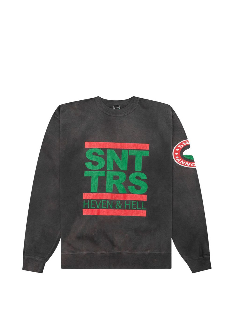 x Saint Mxxxxxx logo crew-neck sweatshirt 1