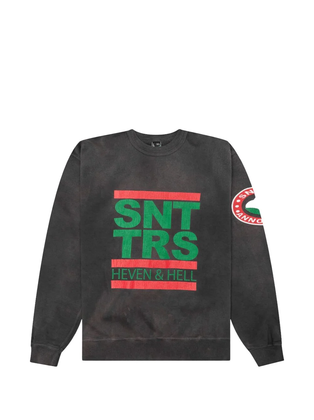 x Saint Mxxxxxx logo crew-neck sweatshirt - 1