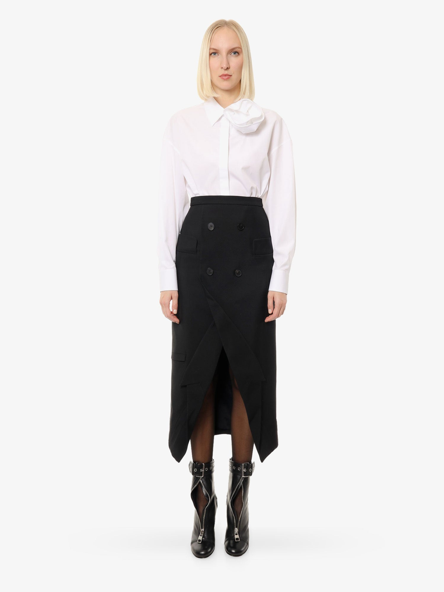 Certified Wool Upside-Down Skirt - 2