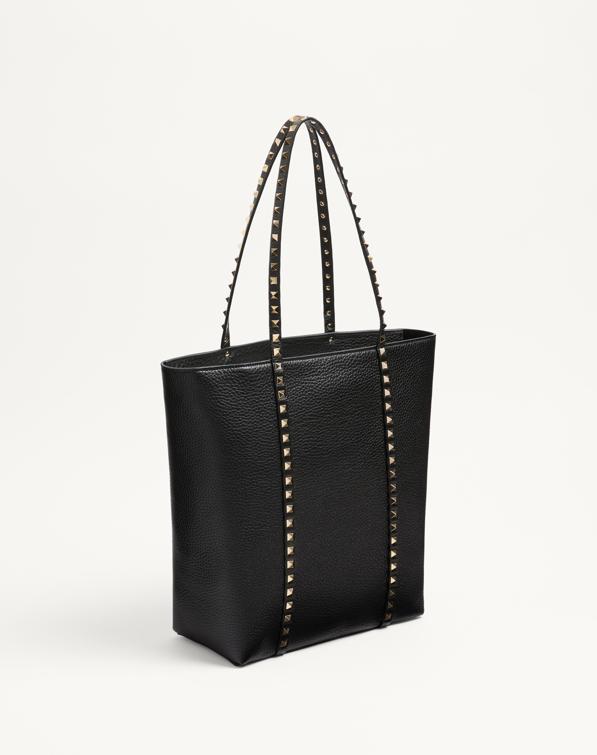 VALENTINO GARAVANI ROCKSTUD SHOPPING BAG IN GRAINY CALFSKIN - 2