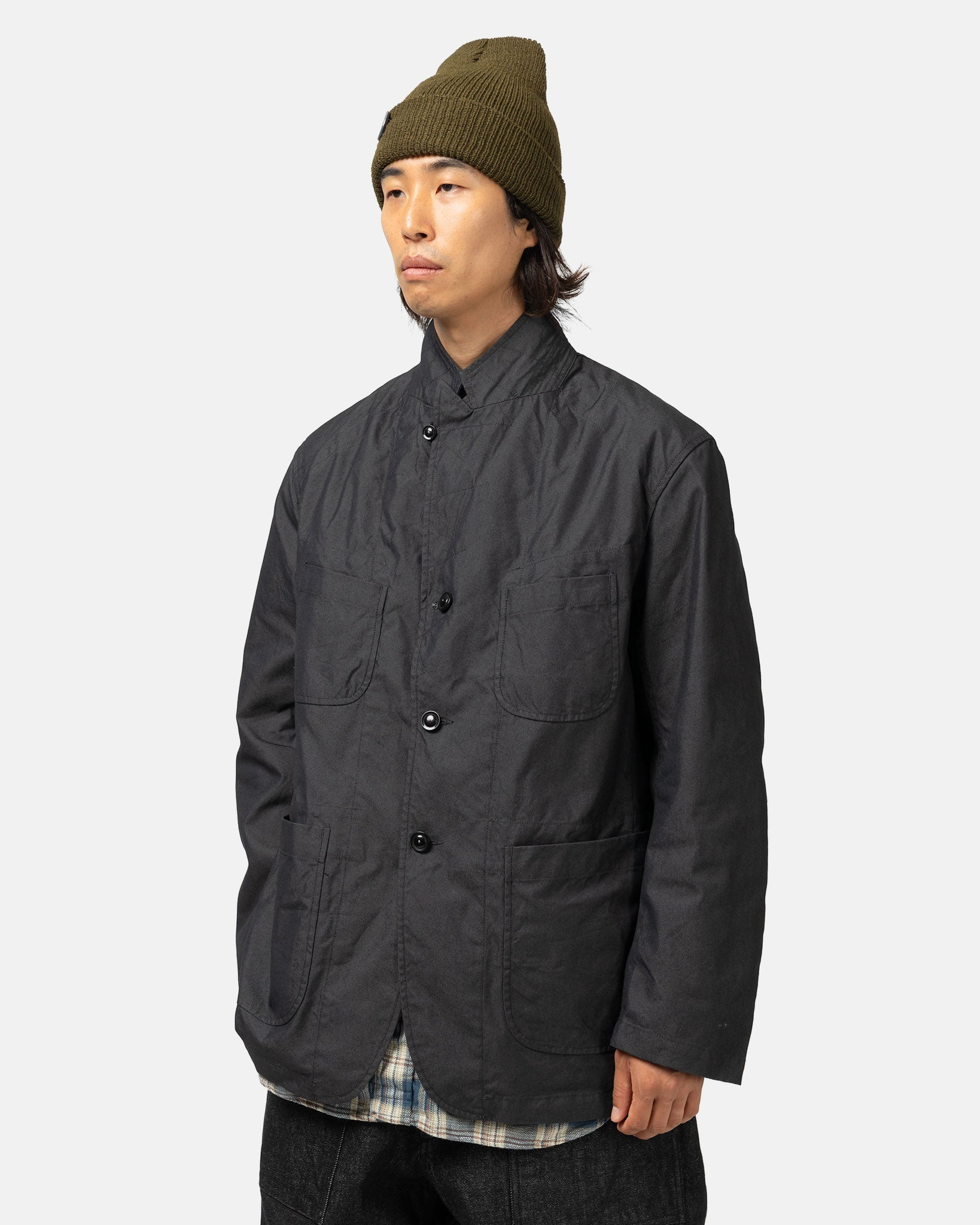 CP Weather Poplin Bedford Jacket Charcoal - 4