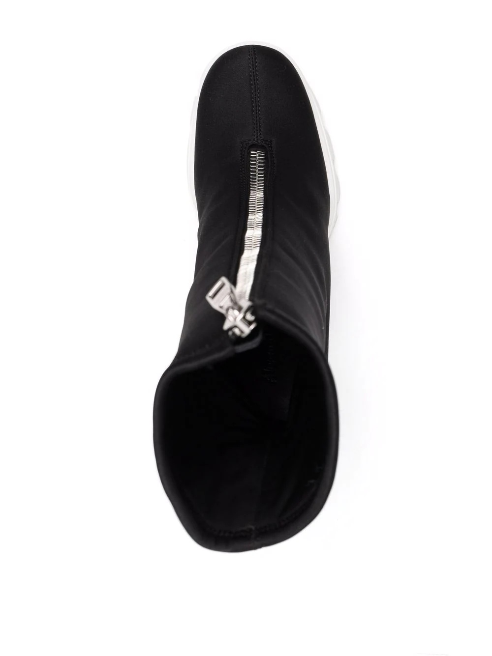zip-up sock-style boots - 4