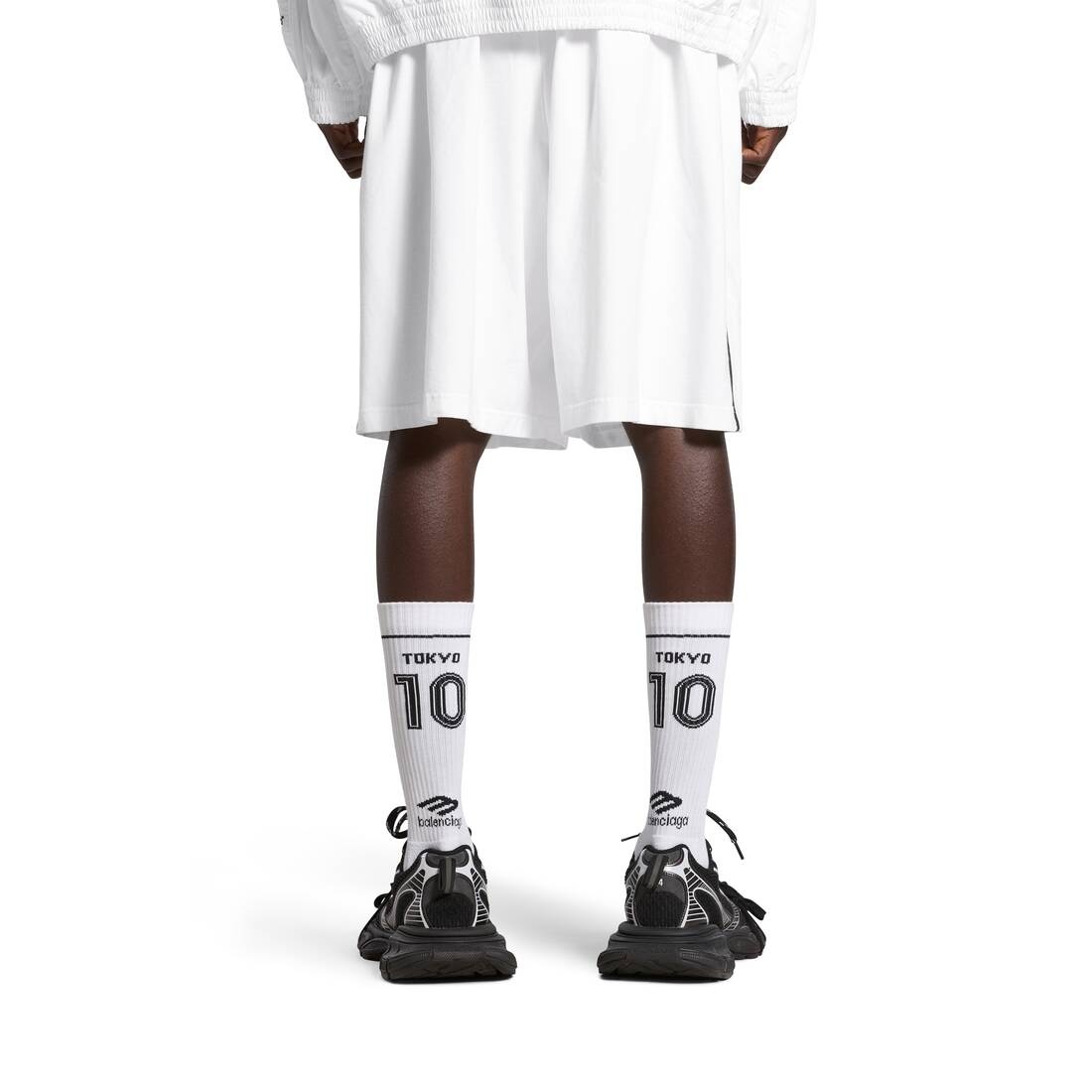 Tokyo Soccer Socks in White - 3