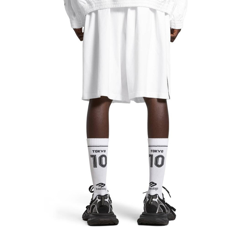 Tokyo Soccer Socks in White 3