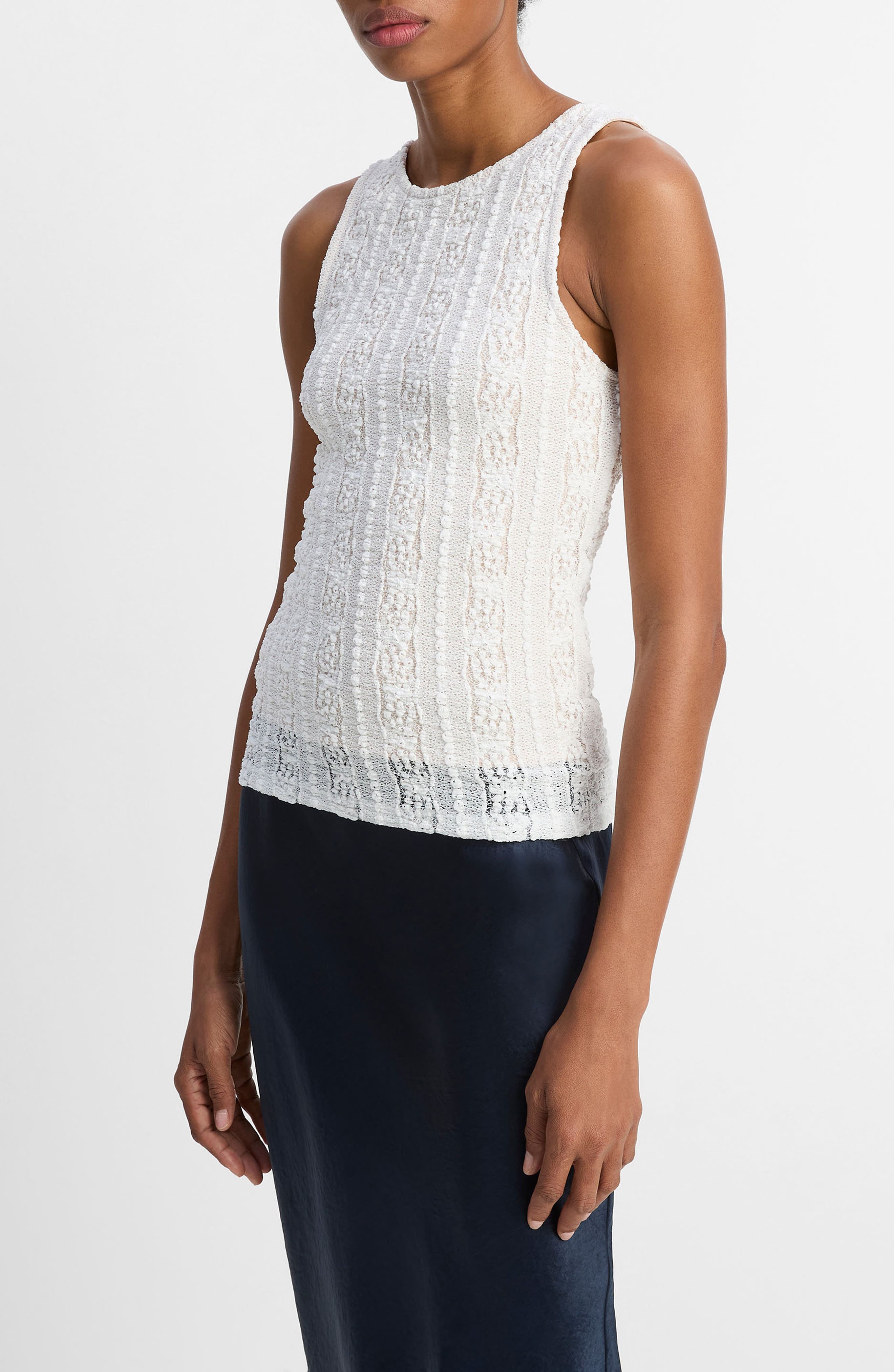 Vince Lace Tank in Off White at Nordstrom - 3