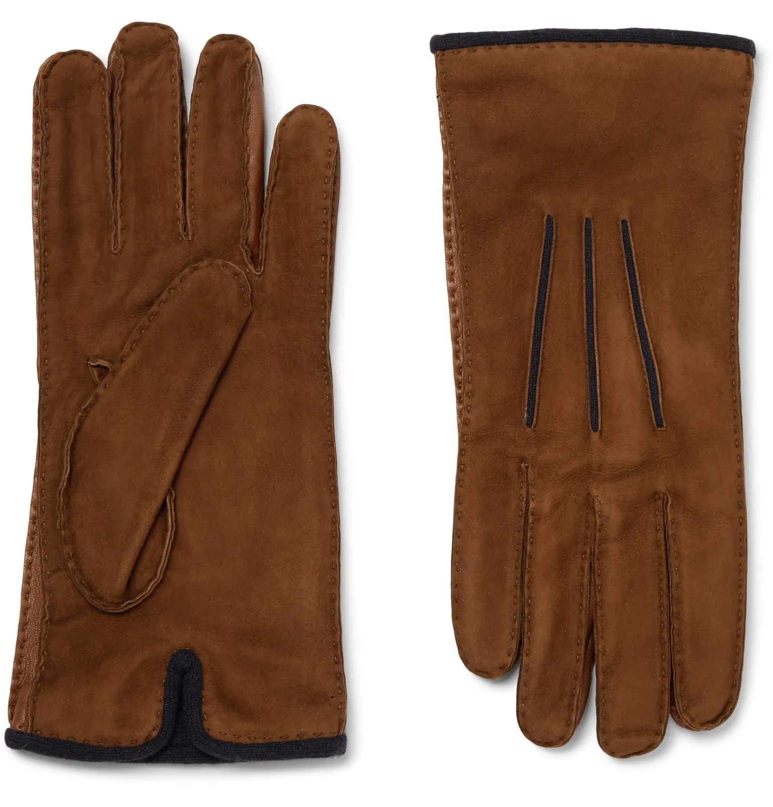 Damon Baby Cashmere-Lined Suede Gloves - 3