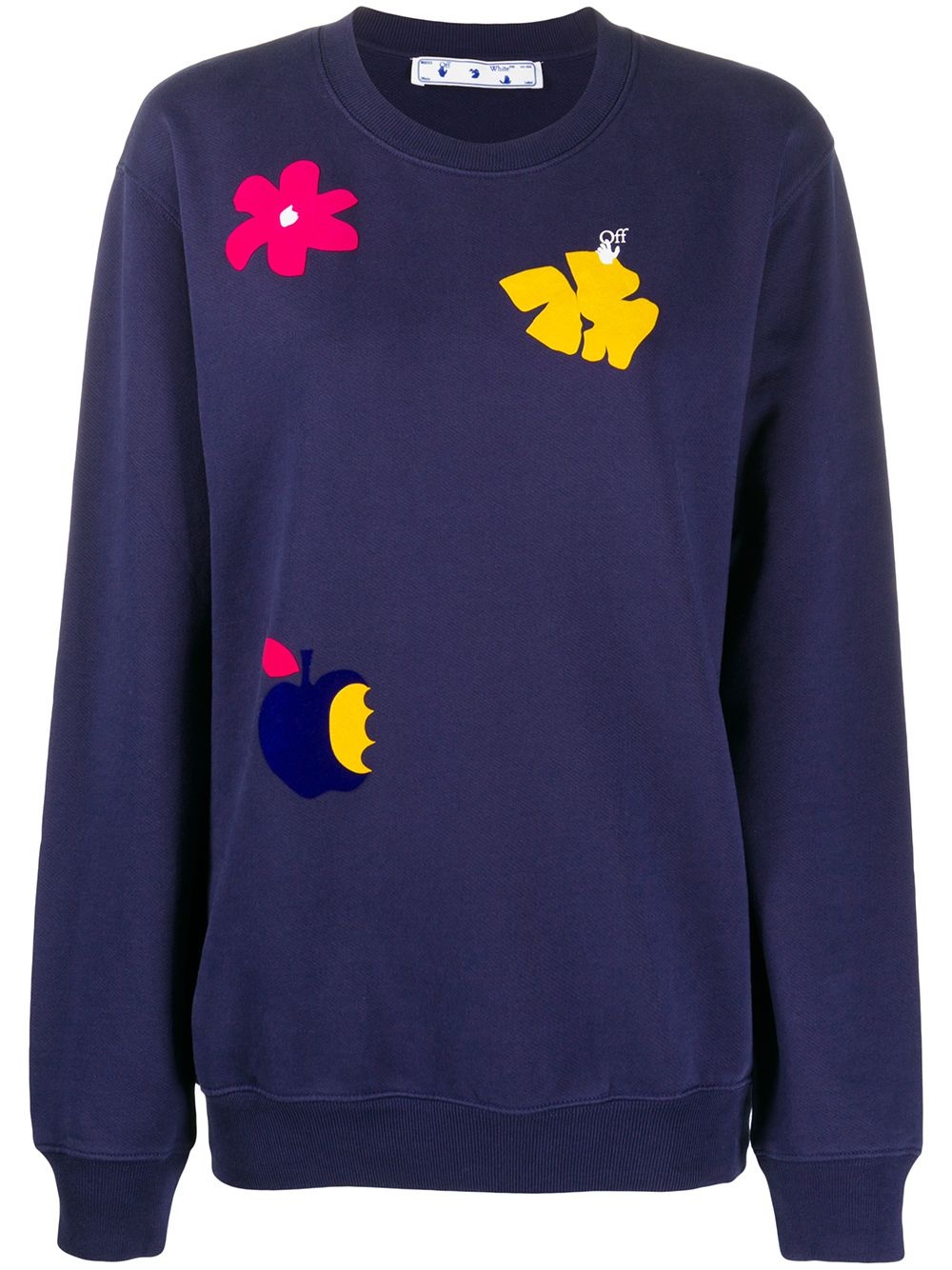 floral print sweatshirt - 1