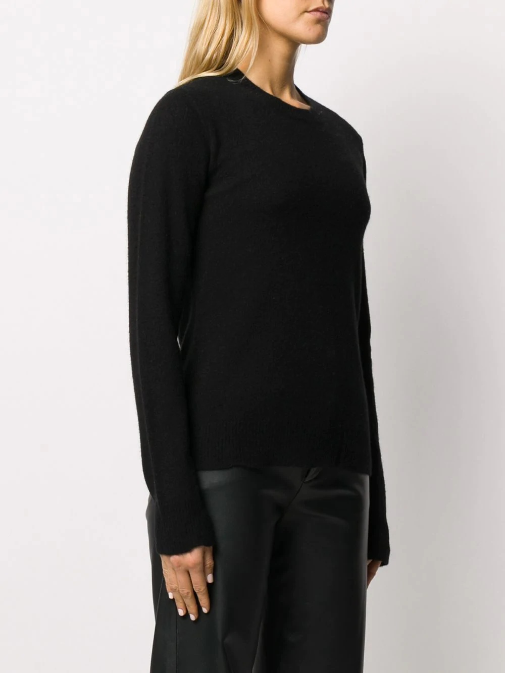 uneven hem knitted jumper - 3