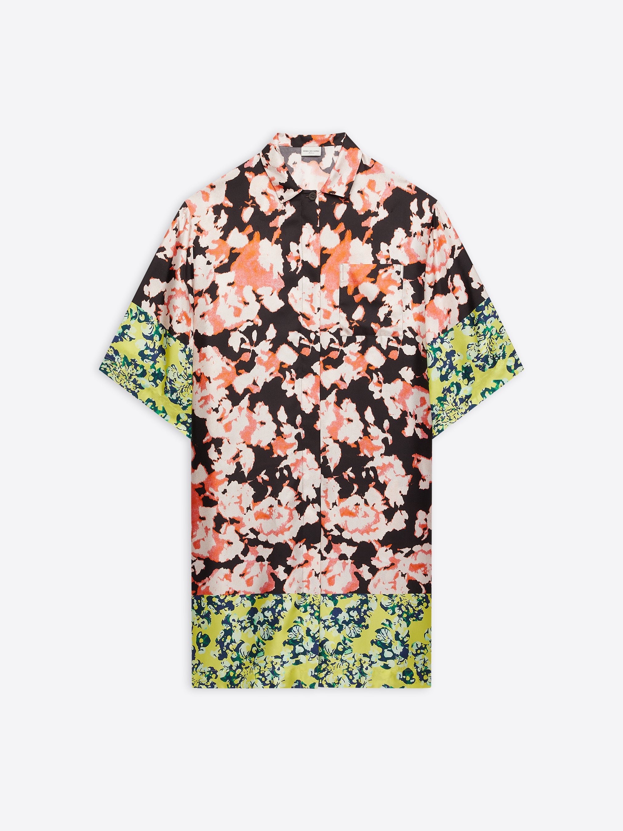 SILK SHIRT DRESS - 1