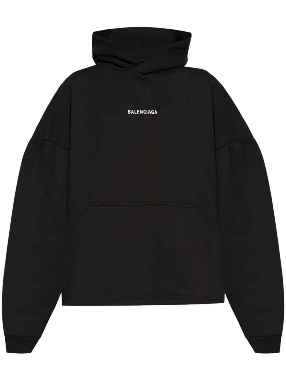logo-embroidered hoodie - 1