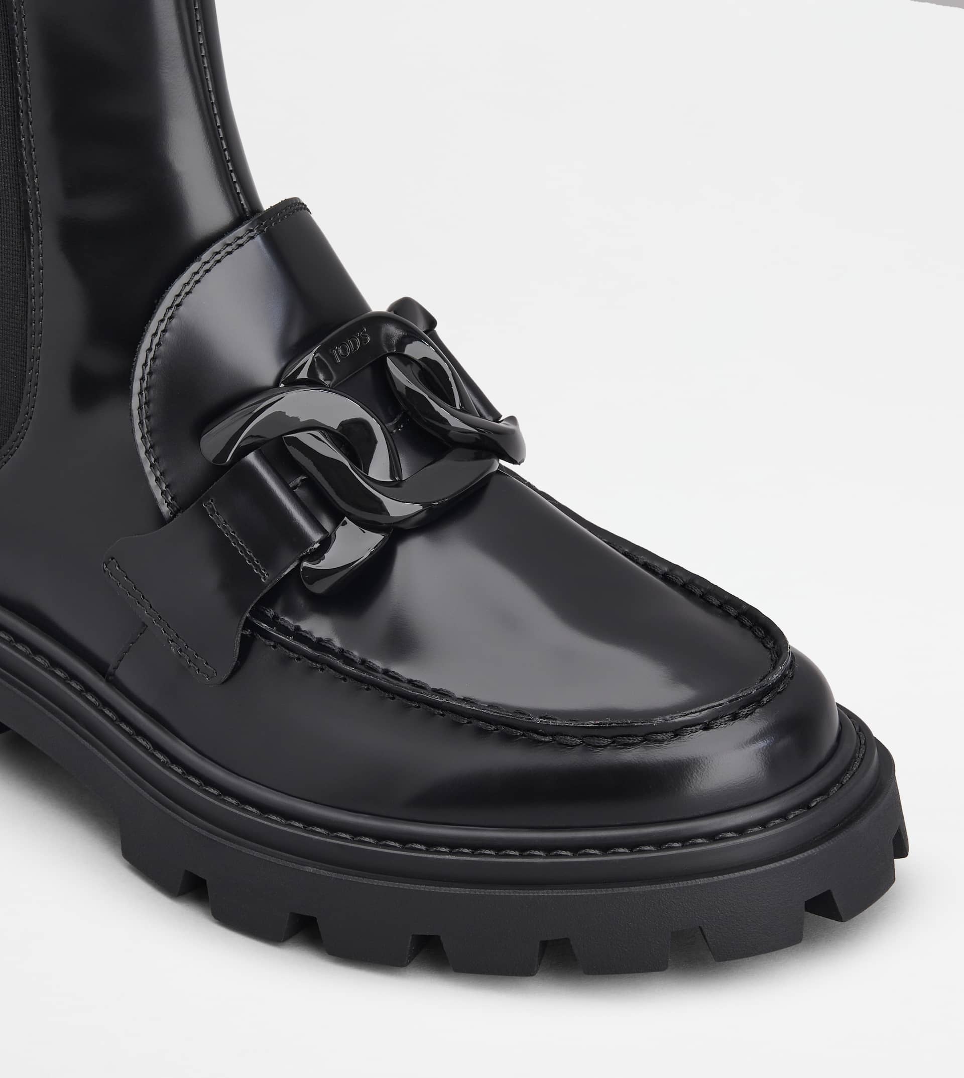KATE CHELSEA BOOTS IN LEATHER - BLACK - 5