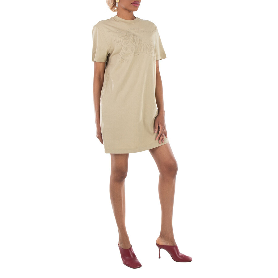Burberry EKD Embroidered Cotton T-Shirt Dress - 2