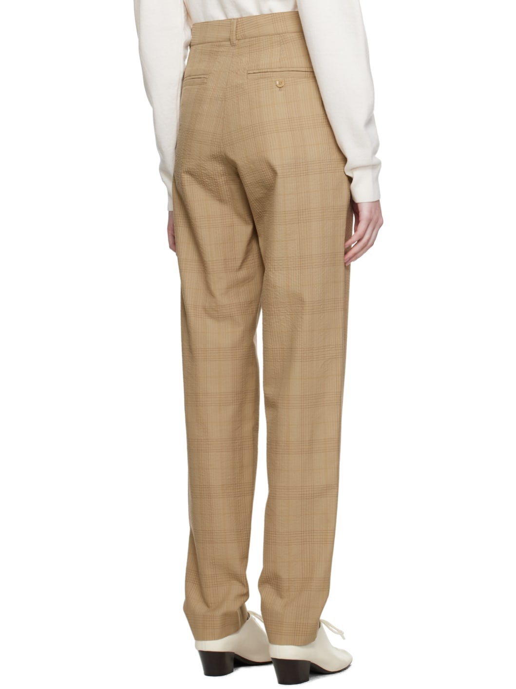 Brown Loose Suit Trousers - 3