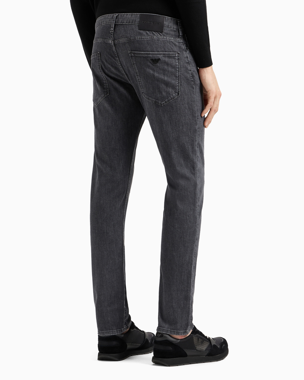 J06 WORN-EFFECT WASH, SLIM-FIT, 8 OZ DENIM JEANS - 3