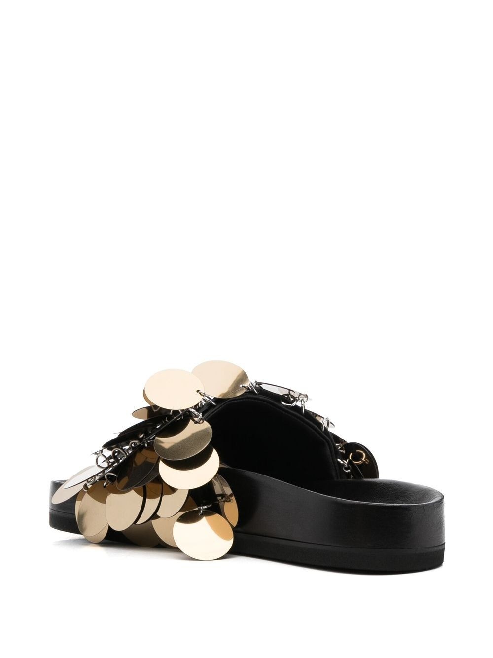 sequin-embellished slides - 3