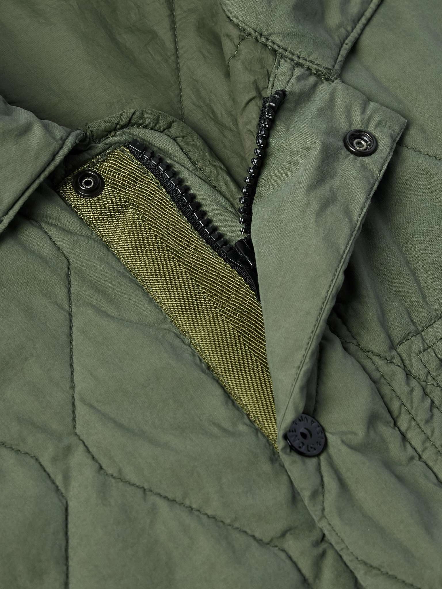 Logo-Appliquèd Quilted Cotton-Blend Jacket - 5