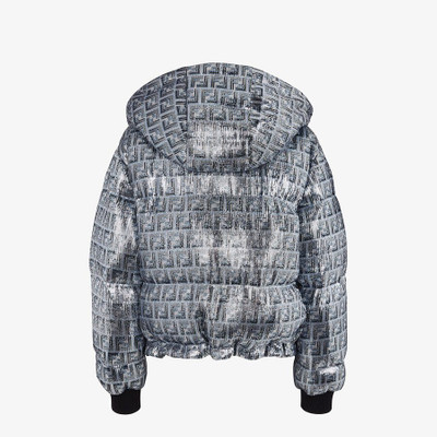 FENDI Silver sequined down jacket outlook