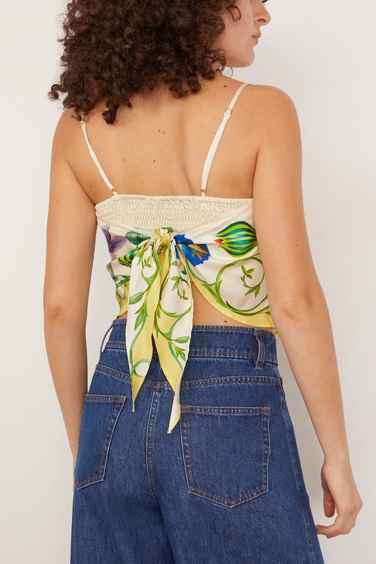 Flores Scarf Top in Multi - 4