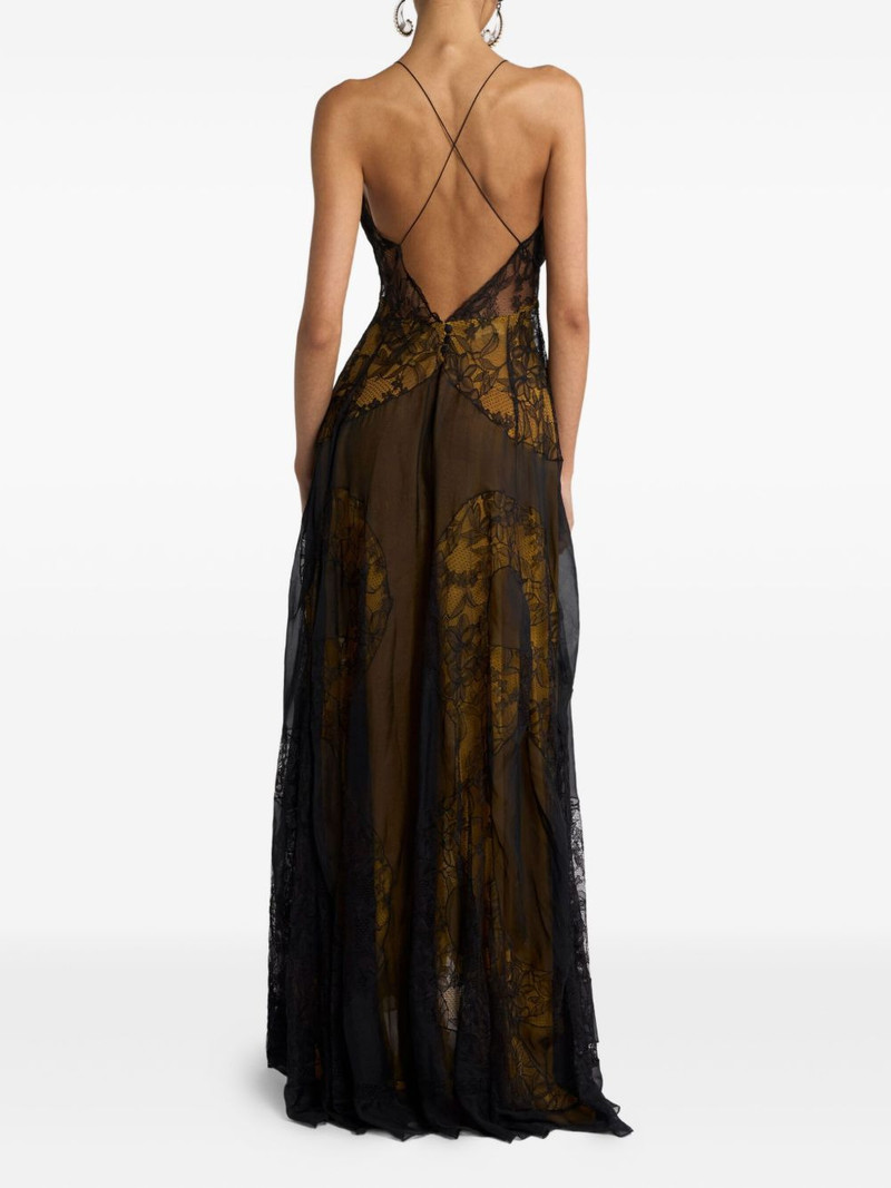 floral lace silk maxi dress 3