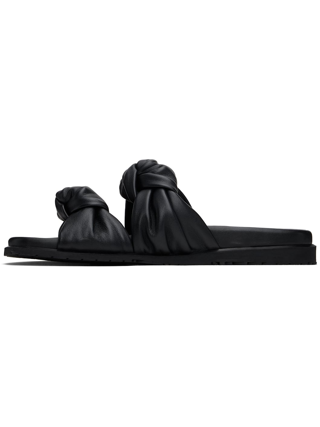 Black Tye Sandals - 3