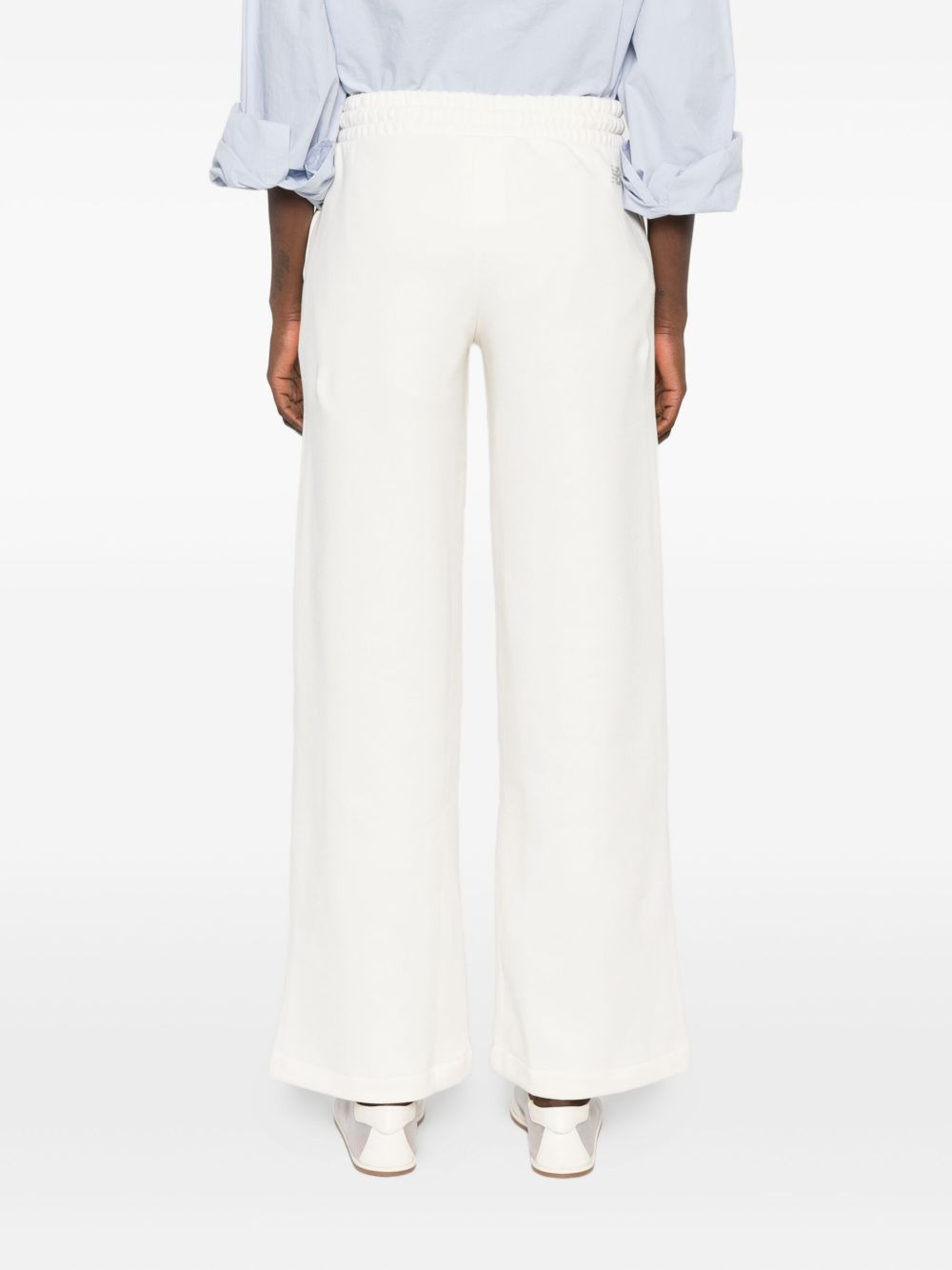 embroidered cotton sweatpants - 4