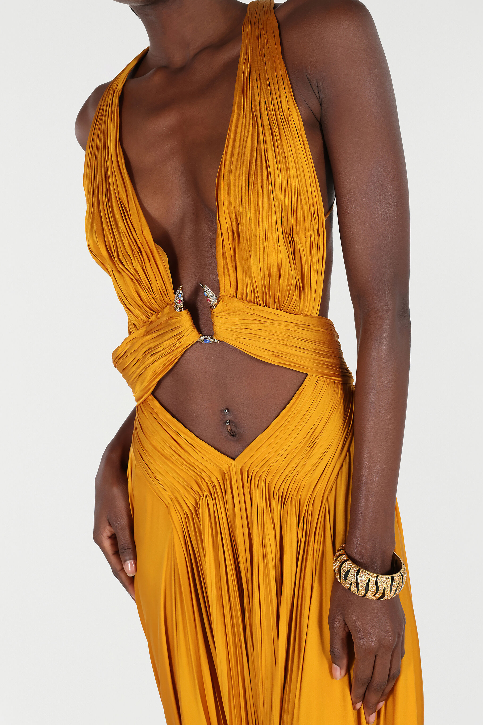 Extra-Long Pure Silk Dress - 6