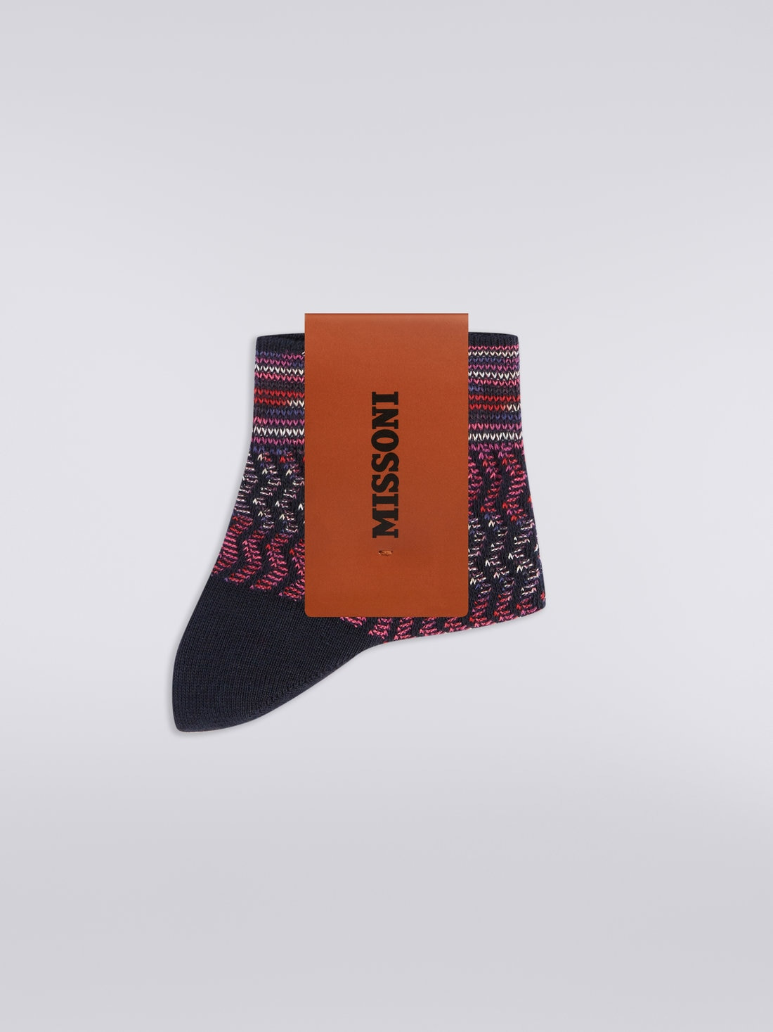 Multi-worked short cotton and nylon socks - 2