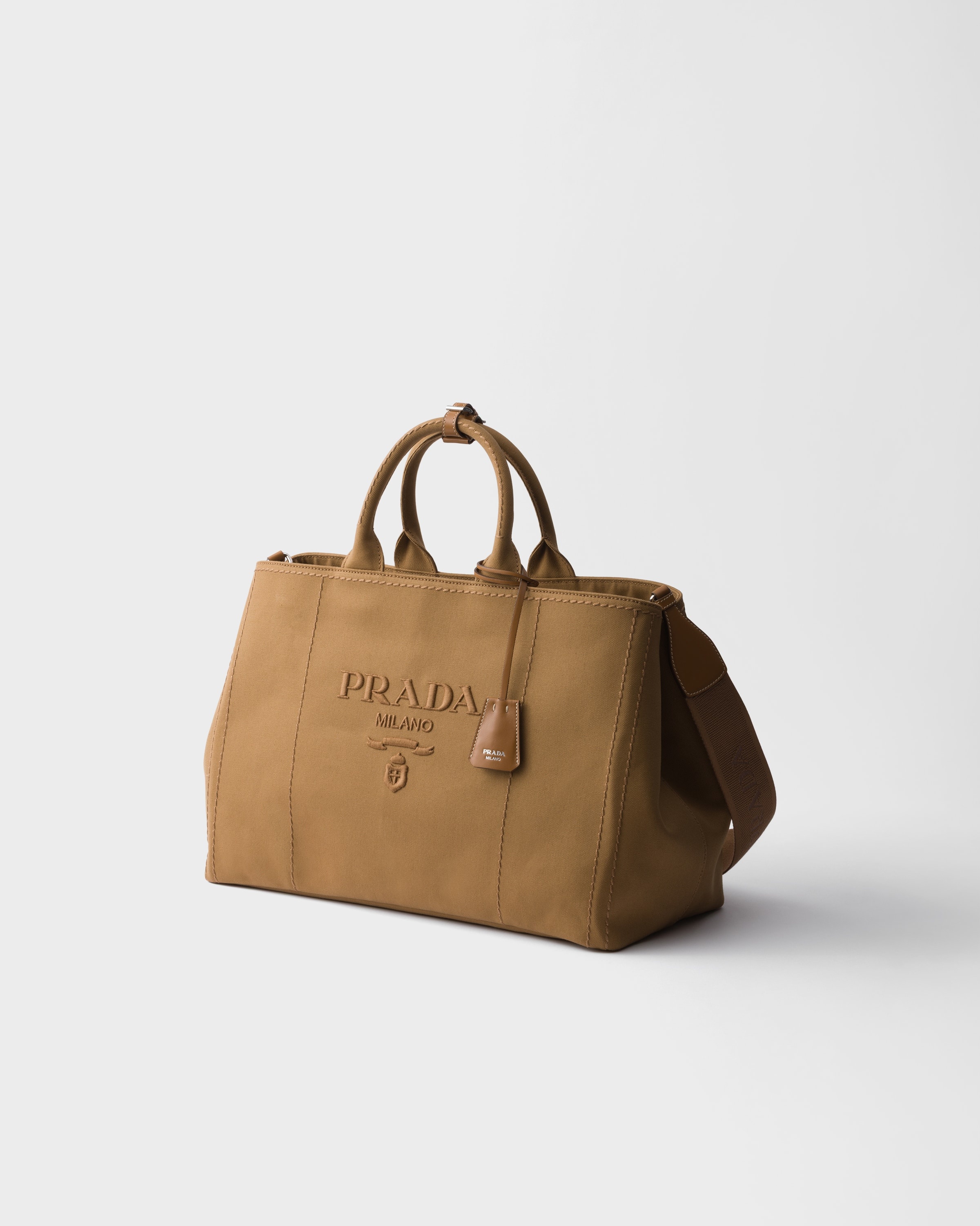 Prada Jardinière extra large cotton canvas tote bag - 3