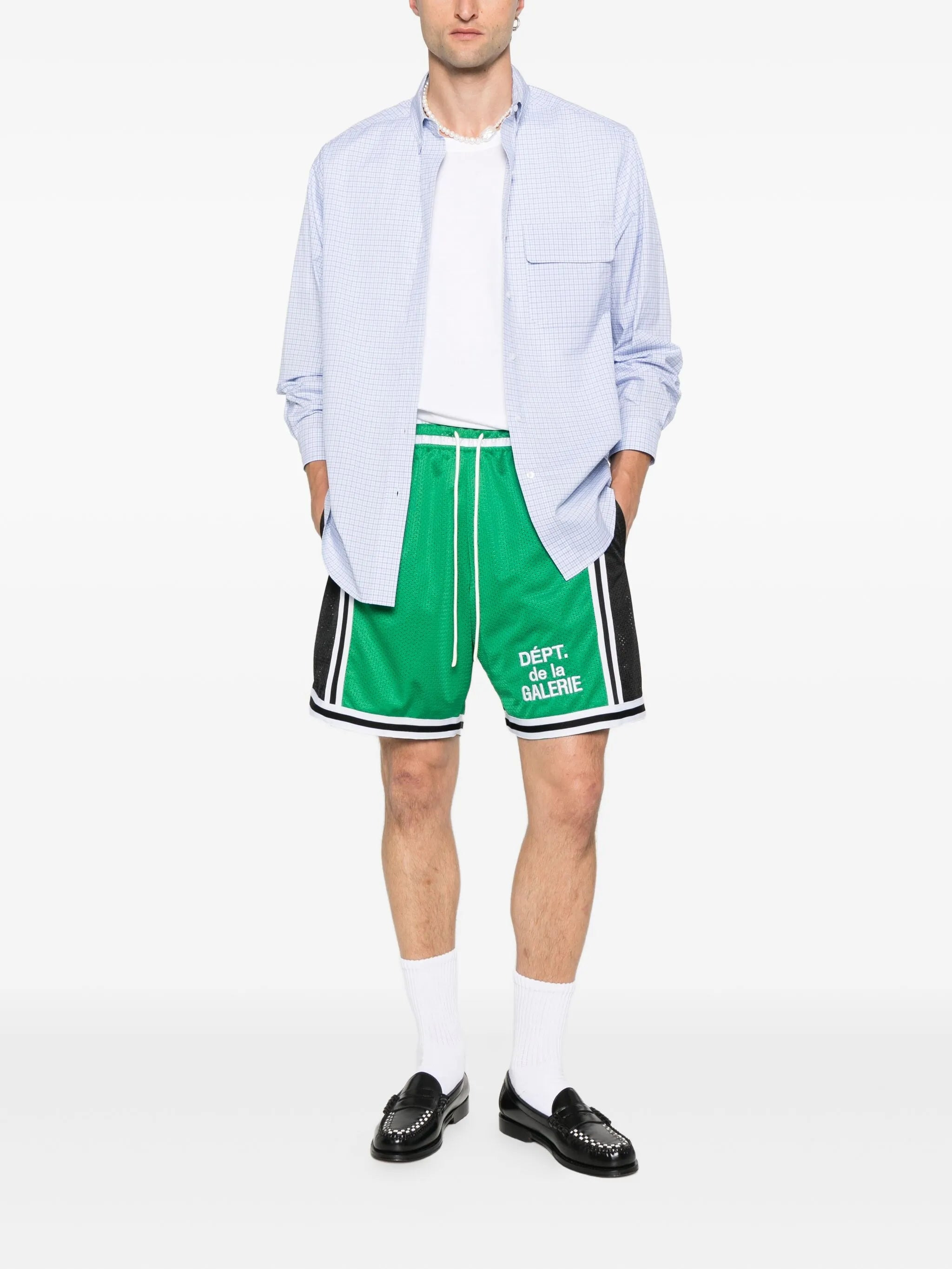 French-logo mesh shorts - 2