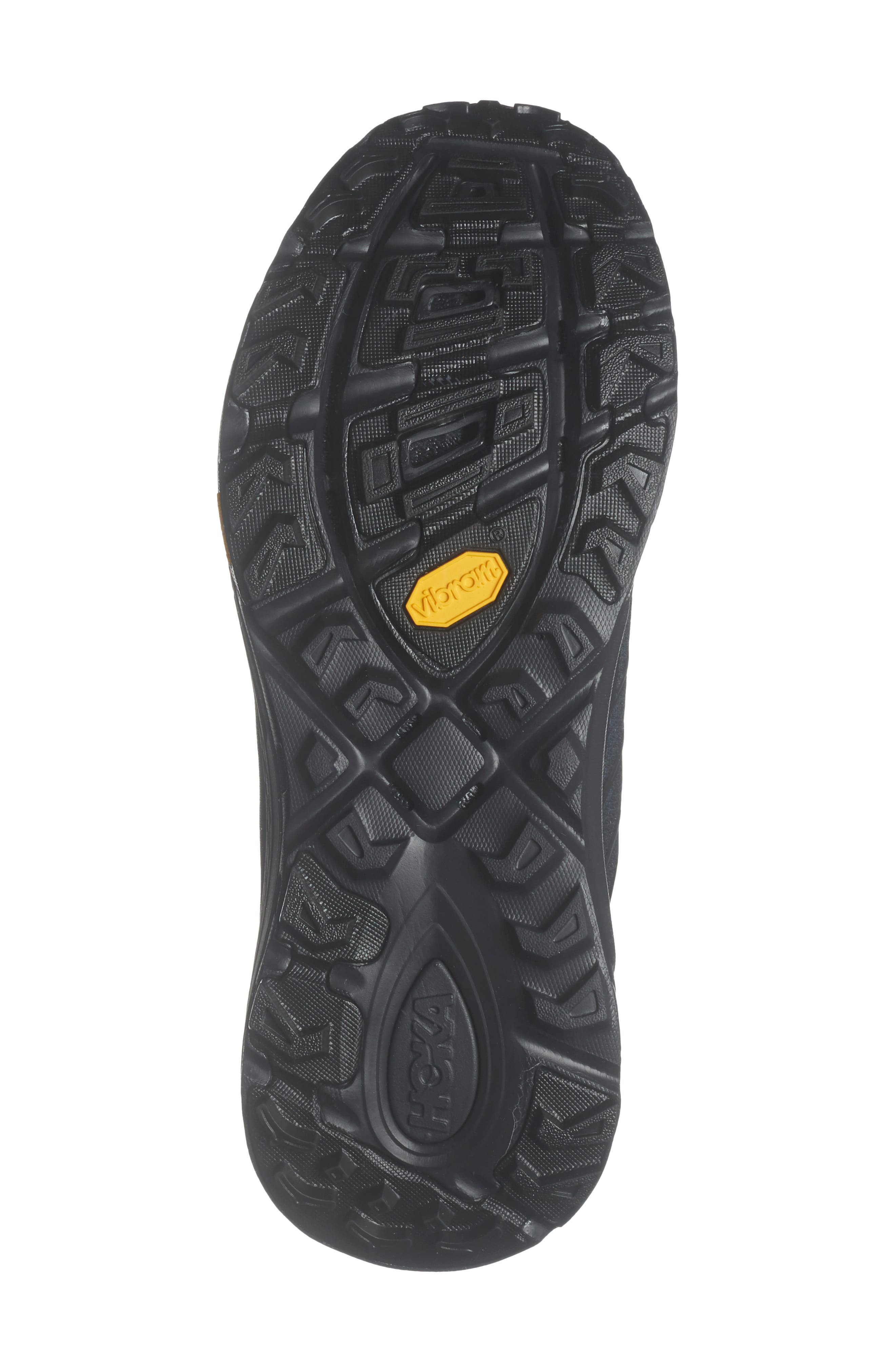 HOKA Mafate Three2 Wordmark Sneaker in Black /Outer Orbit at Nordstrom - 6