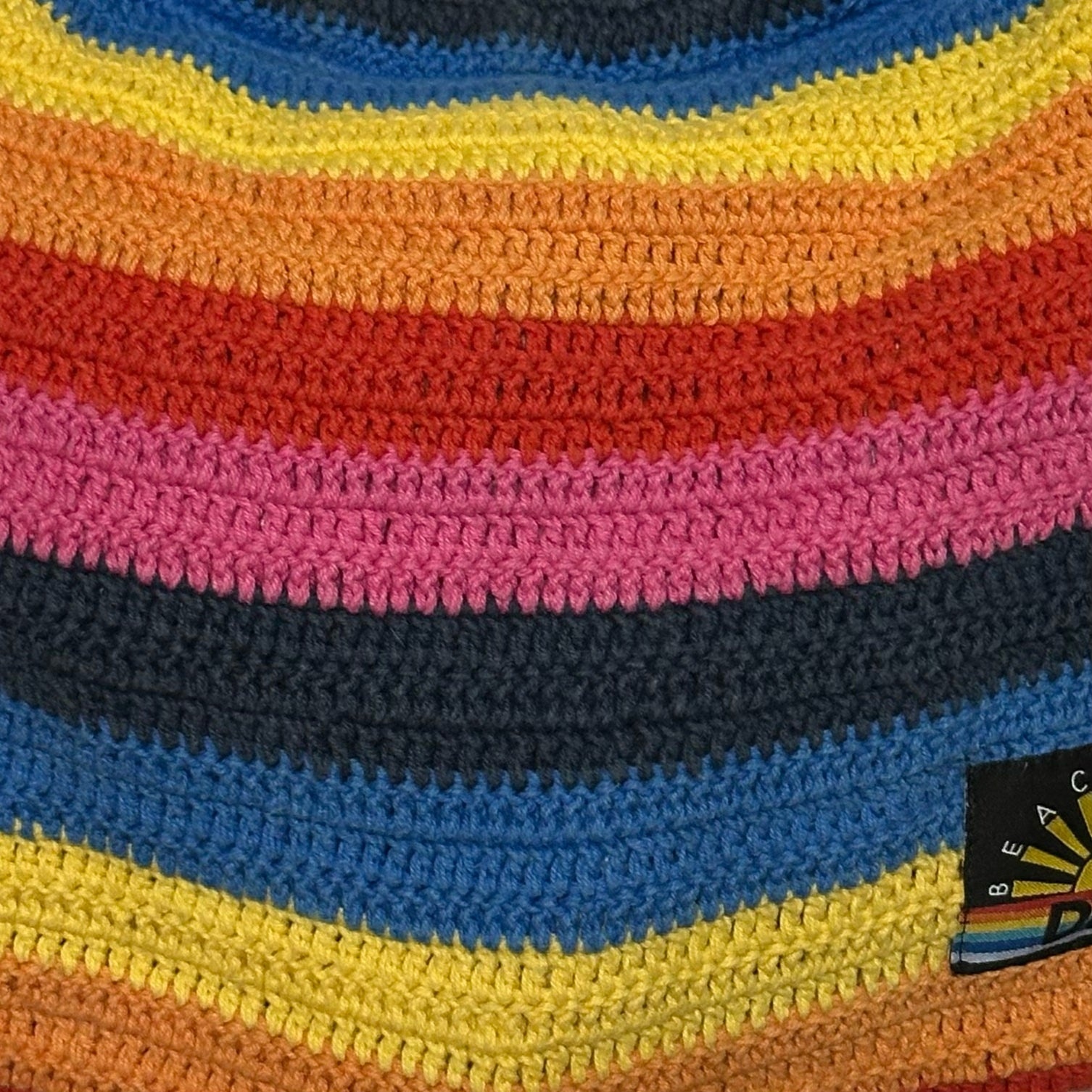 D&G - D&G Knit Rainbow Handle Tote Bag - 5