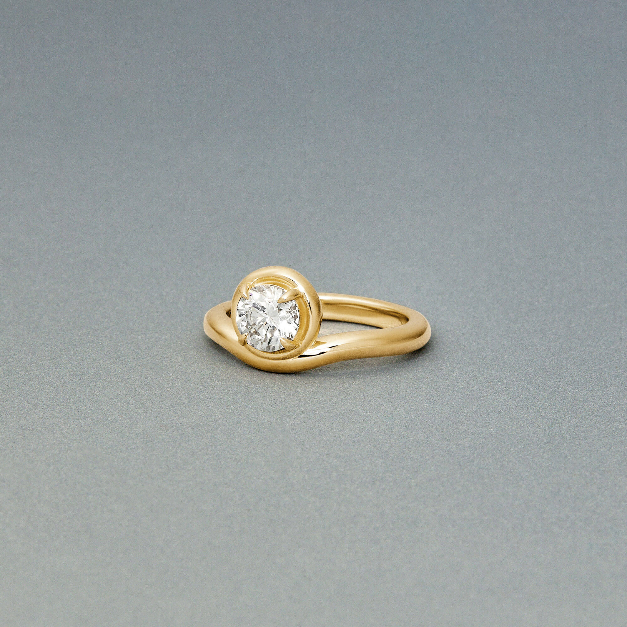 0.5CTW LAB-Created Diamond Bonbon Merge Ring - 14