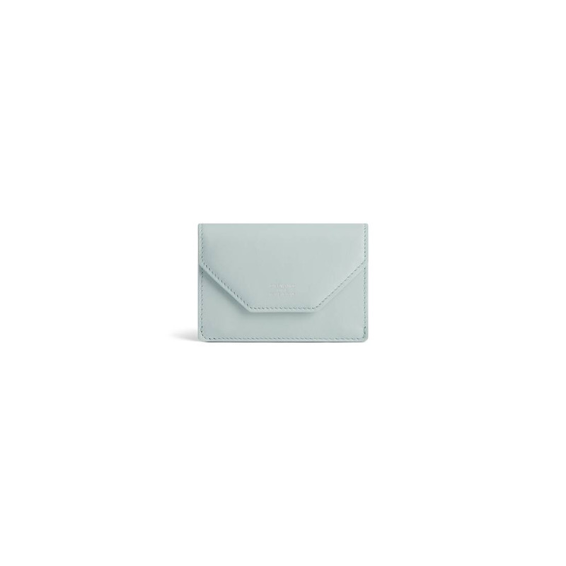 Women's Envelope Mini Wallet in Light Blue 1