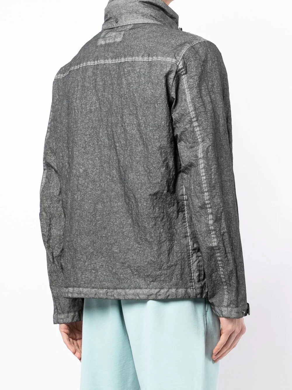 mesh-pocket detail jacket - 4