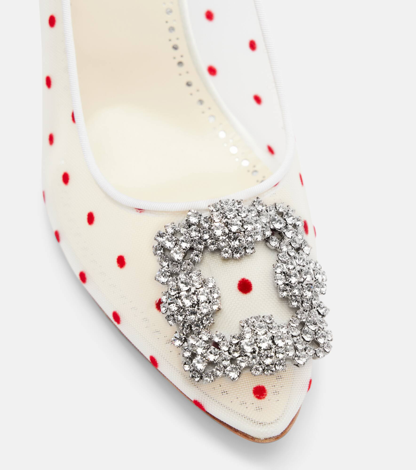 Hangisi 90 polka-dot embellished pumps - 5