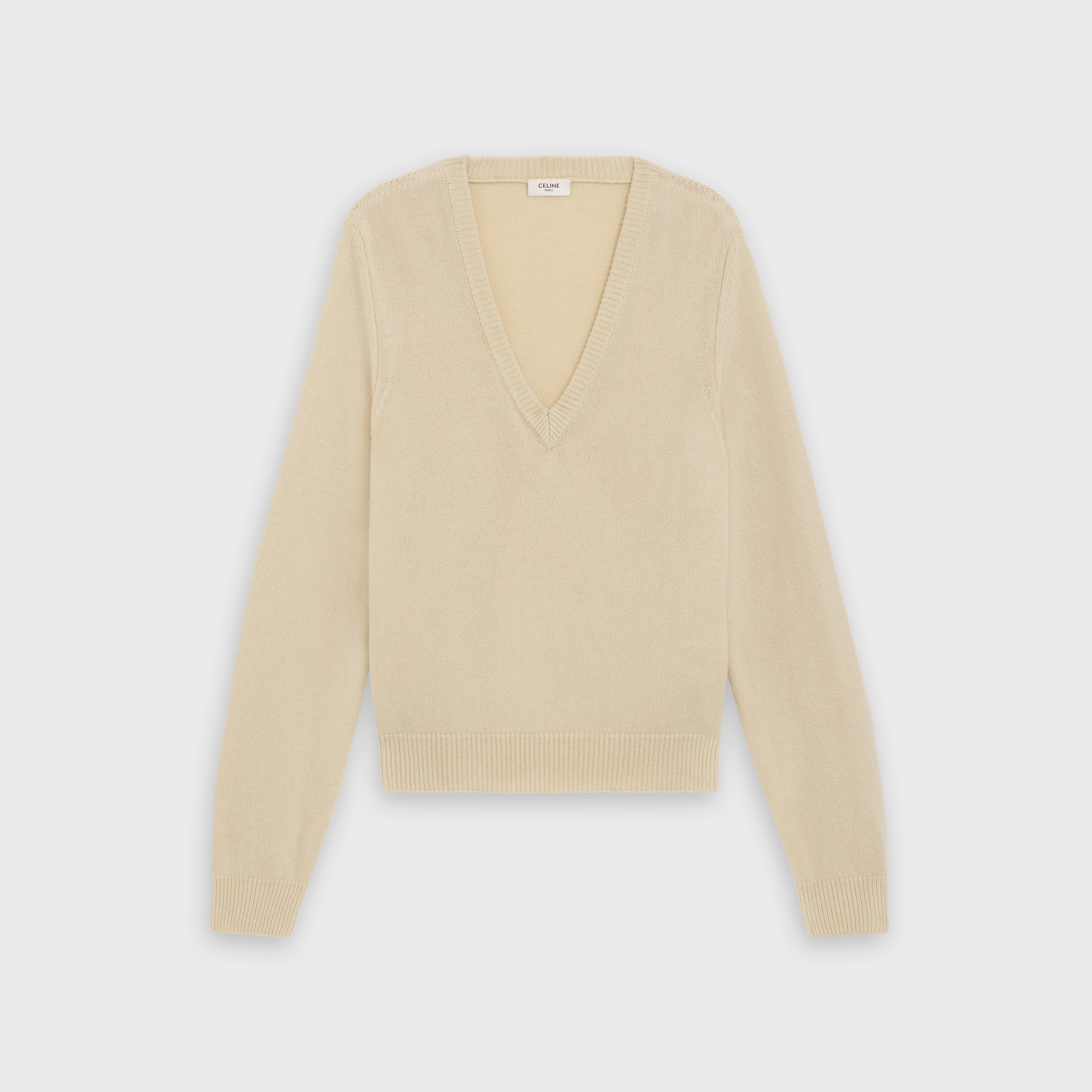 V-NECK SWEATER IN ICONIC CASHMERE - 1